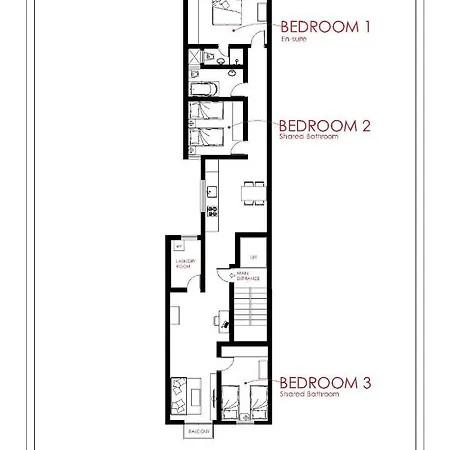 民宿 F4 3, Private Two Single Beds Shared Bathroom